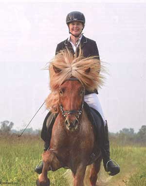 Antje on her horse